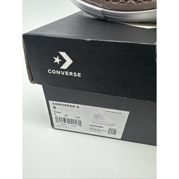 Converse Chuck All Star Hi Shoes Lift Floral Valentine's A05068C Size 8 READ - Picture 11 of 16